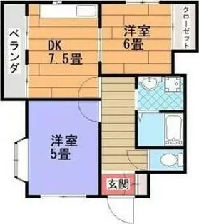 エスポワールイワタ2【103号室】の間取り