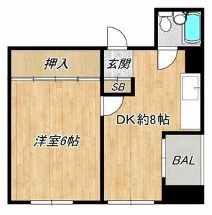 メゾンドール日本橋【3階】の間取り