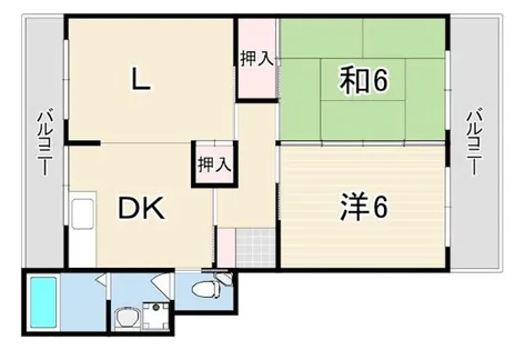 芦屋東山プリンス【4階】の間取り