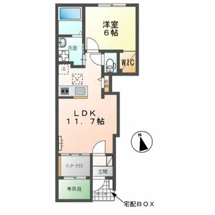 ノーブル吉川【1階】の間取り
