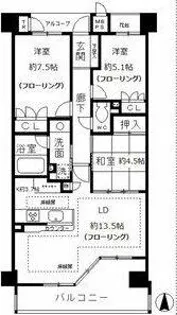 aLATO白壁東【3階】の間取り