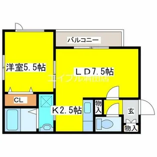 BP共栄【1階】の間取り