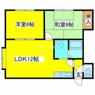 真栄ガーデンヒルズB【201号室】の間取り