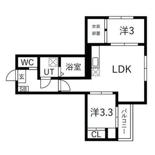 ilusion新瑞橋【1階】の間取り