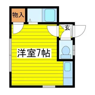 ジュネス美香保【101号室】の間取り
