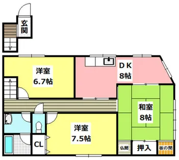 大阪府茨木市学園南町【一戸建】の間取り