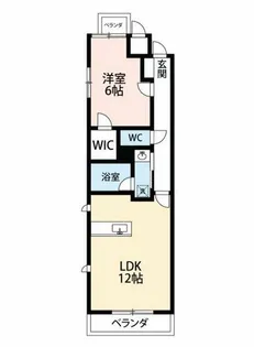 サプリーム若草【1階】の間取り