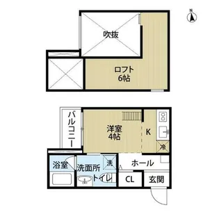 クラスティーネヴィラ尼崎【2階】の間取り