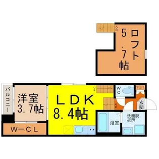 Maison Etoa【2階】の間取り