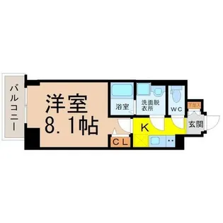 エスリード名古屋東別院【3階】の間取り