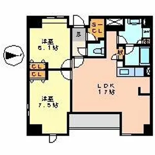 グラン・アベニュー栄【8階】の間取り