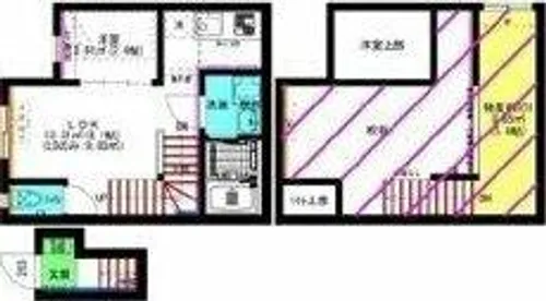 AX港楽(アークス港楽)【1階】の間取り
