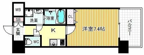 Pi’ece charmante Fukushima【10階】の間取り