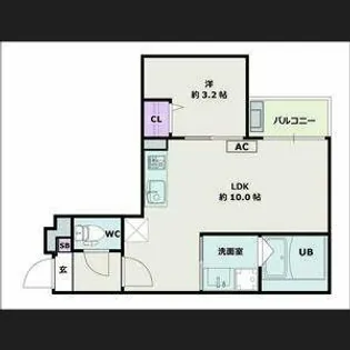 Jack komotohommachiⅡ【1階】の間取り