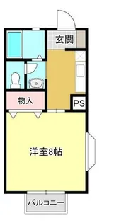 メゾンチャイム【1階】の間取り
