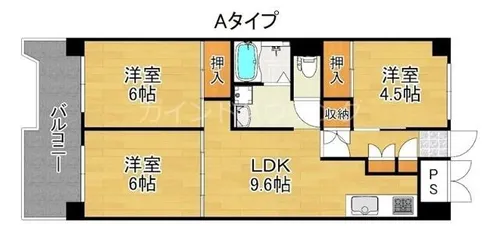 サンコーポラス南港27号棟【8階】の間取り