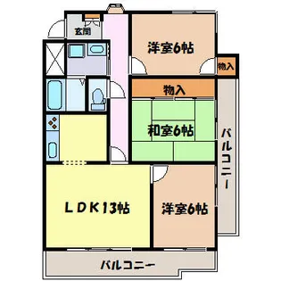 エーデルハイム汐路【2階】の間取り