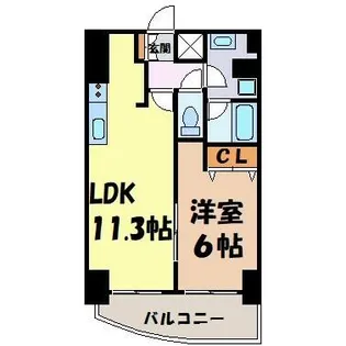 プレサンス泉シティアーク【11階】の間取り