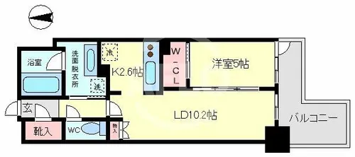 ブランズ北堀江プレイス【3階】の間取り
