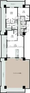 ラフィーネ博多南【8階】の間取り