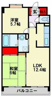 オークランド桜通り【9階】の間取り