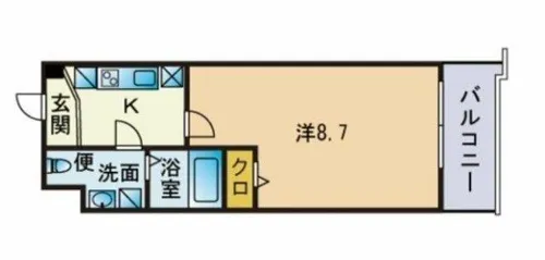 エンクレスト警固【5階】の間取り