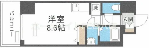 リフレス天王寺国分町【6階】の間取り