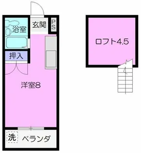 メゾンクレール【201号室】の間取り
