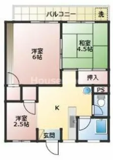 エスポワール駕町【5階】の間取り