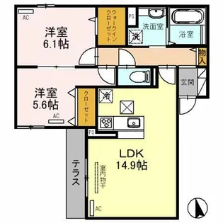 LANA OLA【3階】の間取り