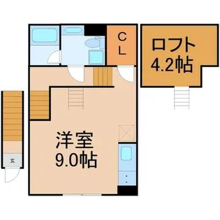 クレイン御器所【206号室】の間取り