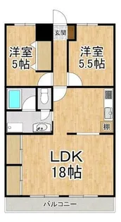 サンハイツ南志賀【2階】の間取り