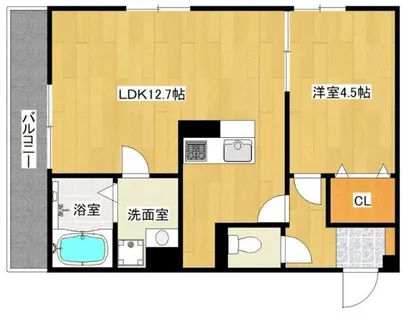 アリア守山【2階】の間取り
