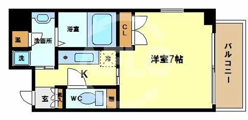 エイペックス京町堀【6階】の間取り
