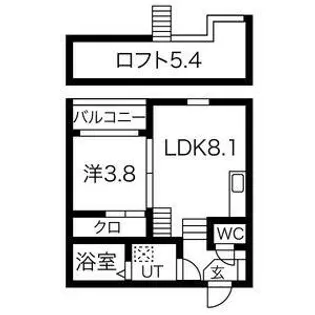 ステージ香呑町【201号室】の間取り