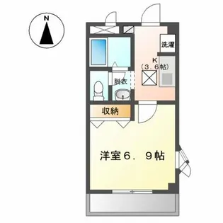 エバーハイツ【1階】の間取り