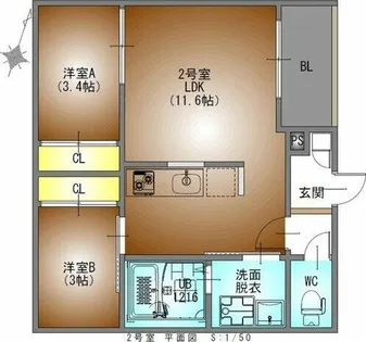 REGALEST本笠寺【3階】の間取り