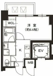 プレジオ東天満【7階】の間取り