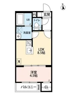 ロ・ハス八事東(ヤゴトヒガシ)【2階】の間取り