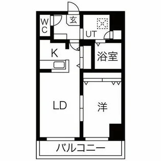 メトロ月寒中央【7階】の間取り