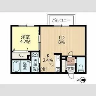 SORTE117【405号室】の間取り