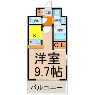 ライジングコート名古屋駅前東【3階】の間取り
