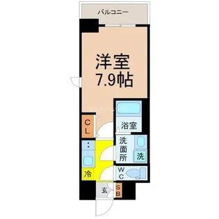 メイクス新栄(シンサカエ)【7階】の間取り