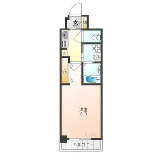 カスタリア京都西大路【5階】の間取り