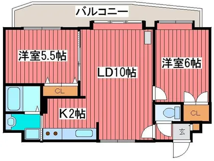 アーバンハイツ月寒東【3階】の間取り