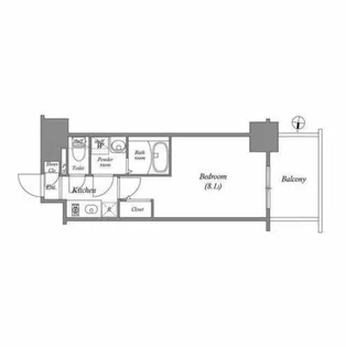 1Kの間取り画像