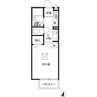 アメニティ大美野 B【2階】の間取り
