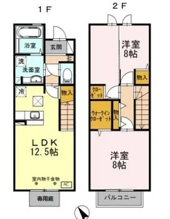 ボヌール・ミナミ【1階】の間取り