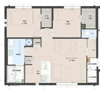 カーサリヴァージュⅡ【2階】の間取り