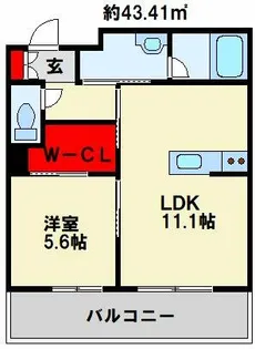グランカルム足立【2階】の間取り